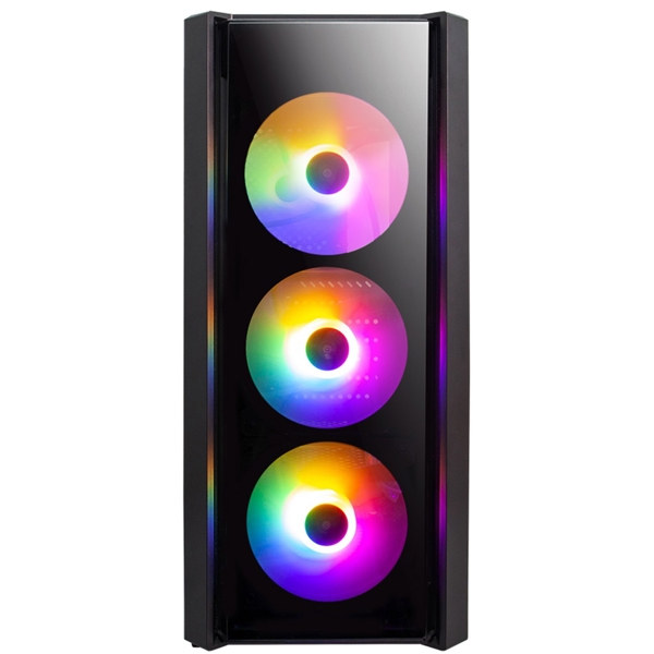 ქეისი 1STPlayer V4-G-4F1, Computer Case, Micro-ATX, ATX , 1xUSB 3.0, 2xUSB 2.0, Black