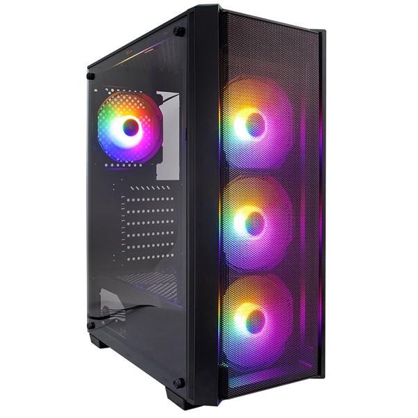 ქეისი 1STPlayer V4-4F1, Computer Case,  Micro-ATX, ATX  , 1xUSB 3.0, 2xUSB 2.0, Black