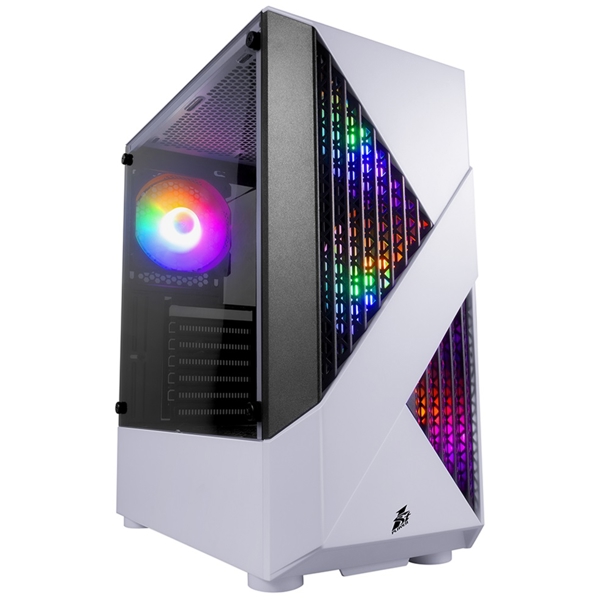 ქეისი 1STPlayer F3-A-WH-4F1, Computer Case, Micro-ATX, Mini-ITX, Standard-ATX, 2xUSB 3.0, 1xUSB 2.0, White