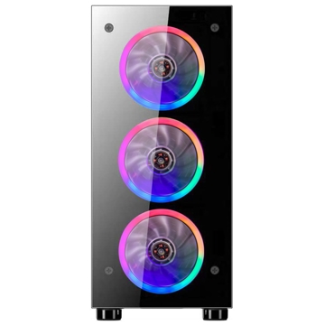 ქეისი 1STPlayer V3-A-4R1, Computer Case, Micro-ATX, Mini-ITX, Standard-ATX, 1xUSB 3.2, 2xUSB 2.0, Black