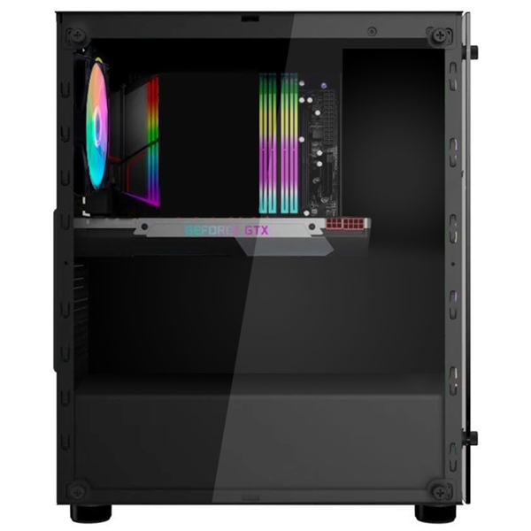 ქეისი 1STPlayer V3-A-4R1, Computer Case, Micro-ATX, Mini-ITX, Standard-ATX, 1xUSB 3.2, 2xUSB 2.0, Black