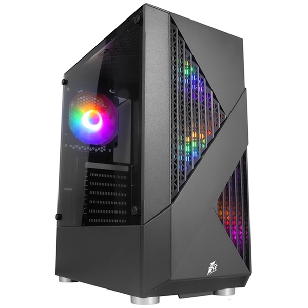 ქეისი 1STPlayer F3-A-BK-4F1, Computer Case, Micro-ATX, Mini-ITX, Standard-ATX, 1xUSB 3.0, 2xUSB 2.0, Black