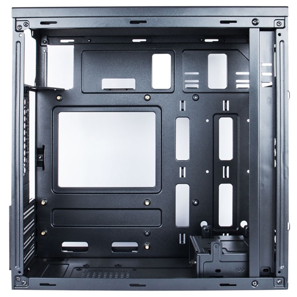 ქეისი 1STPlayer D8-M-2B1-300FK, Computer Case, ATX, micro-ATX, 2xUSB 2.0, Black