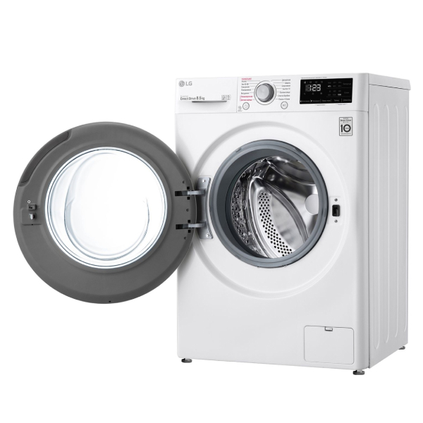 სარეცხი მანქანა LG F-2V3GS4W, 8.5Kg, A+++, 1200Rpm, 70Db, Washing Machine, White