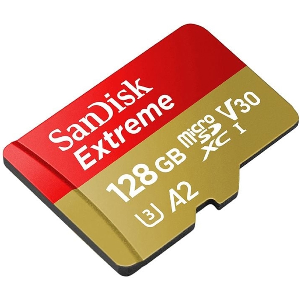 მეხსიერების ბარათი SanDisk SDSQXAA-128G-GN6MN, 128GB, mSDXC, C10, UHS-I, U3, Red/Gold