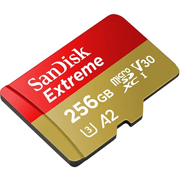 მეხსიერების ბარათი SanDisk SDSQXAV-256G-GN6MN, 256GB, mSDXC, C10, UHS-I, U3, Red/Gold