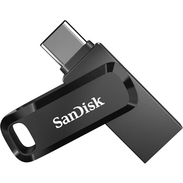 USB ფლეშ მეხსიერება SanDisk SDDDC3-064G-G46 Ultra Dual Drive Go 64GB, 2-in-1 USB Type-A & Type-C Black