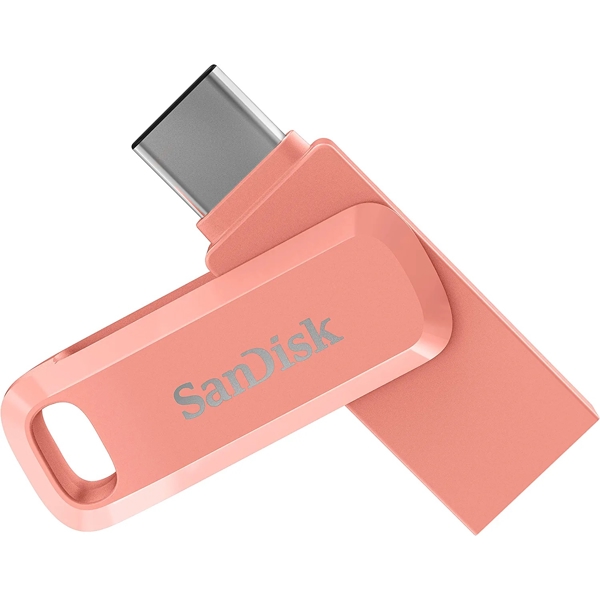 USB ფლეშ მეხსიერება SanDisk SDDDC3-064G-G46PC Ultra Dual Drive Go 64GB, 2-in-1 USB Type-A & Type-C Pink