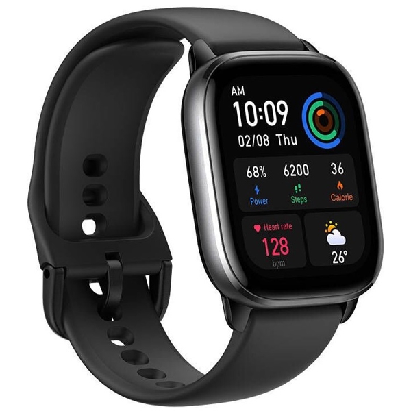 სმარტ საათი Xiaomi Amazfit W3969OV1N A2176, 1.65", Waterproof, Bluetooth, GPS, Smart Watch, Midnight Black