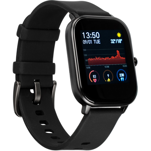 სმარტ საათი Gelius GP-L8P GT 2021, 1.4", Waterproof, Bluetooth, GPS, Smart Watch, Black