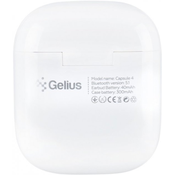 ყურსაამენი Gelius GP-TWS-004i Pro Capsule, Wireless Earbuds, Bluetooth, White