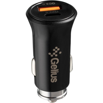 მანქანის დამტენი Gelius GP-CC006, USB, Type-C, Black