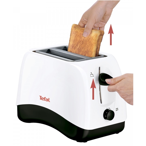 ტოსტერი Tefal TT130130, 870W, Toaster, White