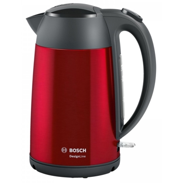 ელექტრო ჩაიდანი Bosch TWK3P424, 2400W, 1.7L, Electric Kettle, Red/Black