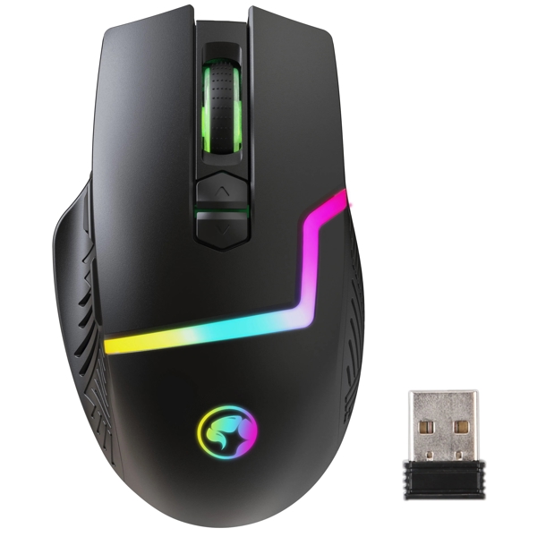 მაუსი Marvo G728W, Wireless, USB, 2.4G, Mouse, Black