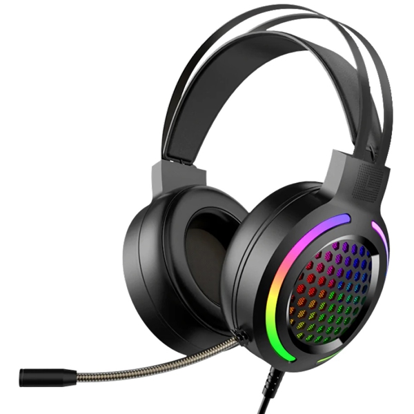 ყურსასამენი+მაუსი Marvo MH01BK, Gaming Headset, Wired, RGB, 3.5mm, USB, Black