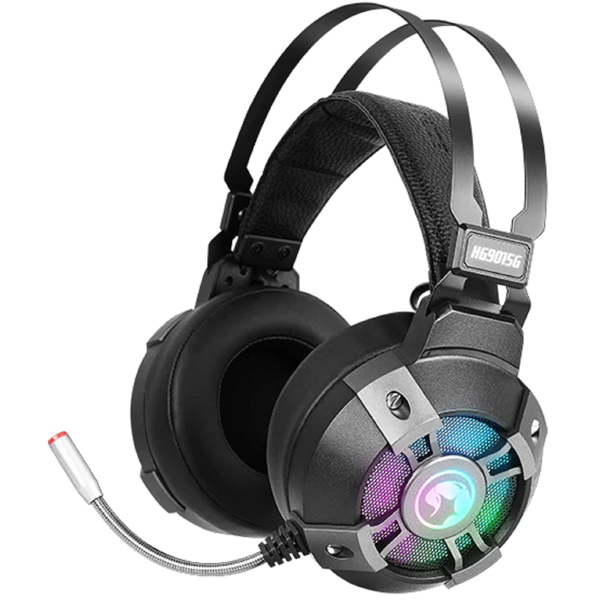 ყურსასმენი Marvo HG9015G, Gaming Headset, Wired, RGB, USB, Black