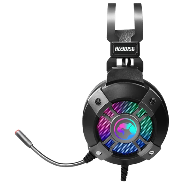 ყურსასმენი Marvo HG9015G, Gaming Headset, Wired, RGB, USB, Black