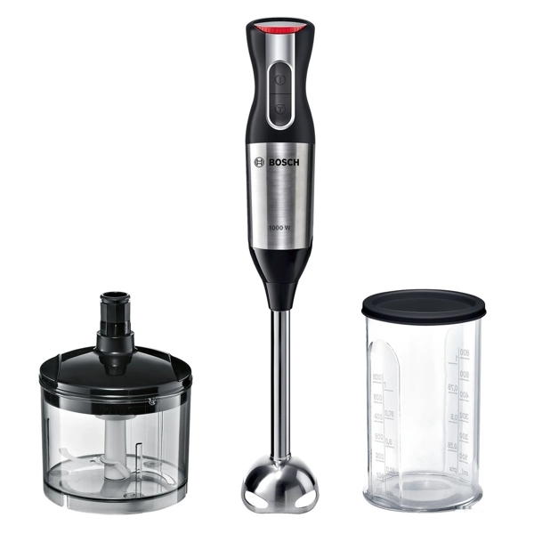 ხელის ბლენდერი Bosch MS6CM6120, 1000W, 600ML, Blender, Black/Silver