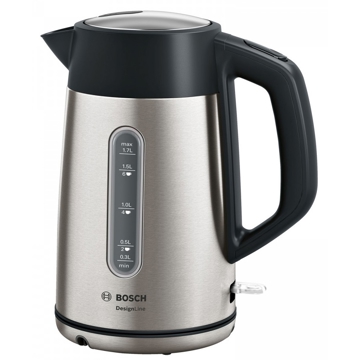 ელექტრო ჩაიდანი Bosch TWK4P440, 2400W, 1.7L, Electric Kettle, Silver/Black