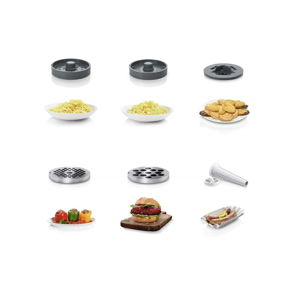ხორცსაკეპი Bosch MFW3612A, 1600W, Meat Grinder, White/Black