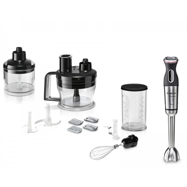 ხელის ბლენდერი Bosch MS8CM6190, 1000W, 1.25L, Blender, Black/Silver