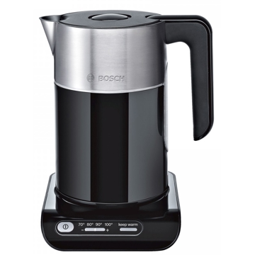 ელექტრო ჩაიდანი Bosch TWK8613P, 2400W, 1.5L, Electric Kettle, Black/Silver