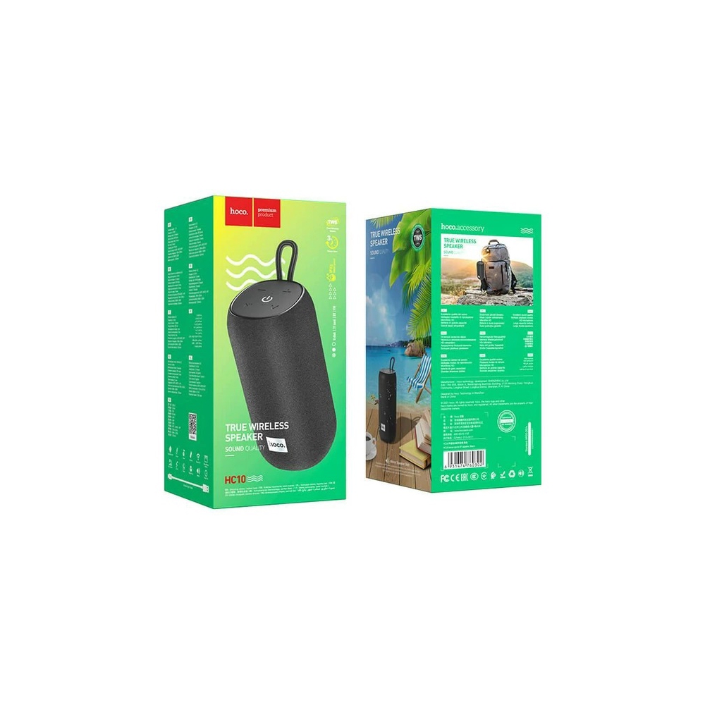 დინამიკი Hoco 6931474760302 HC10, 5W, Bluetooth, USB, 3.5mm, Speaker, Black