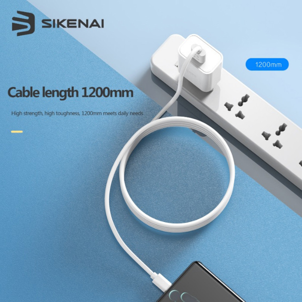 დამტენი Sikenai X3T-EU, USB-C, Charger, White