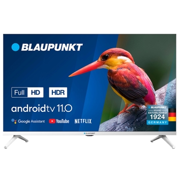 ტელევიზორი Blaupunkt 32FBC5010, 32", FHD, Smart TV, Android, HDMI, USB, WIFI, BT, White