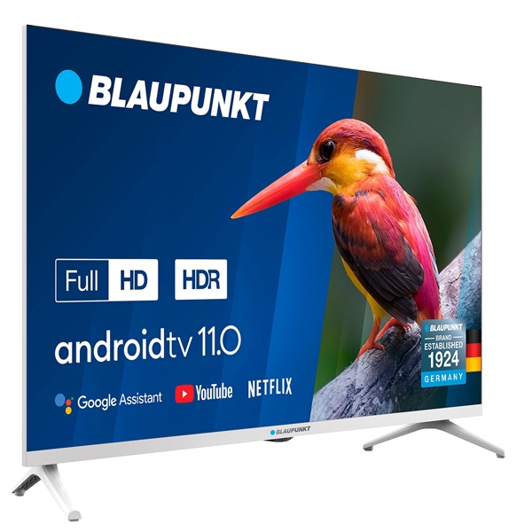 ტელევიზორი Blaupunkt 32FBC5010, 32", FHD, Smart TV, Android, HDMI, USB, WIFI, BT, White