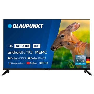 ტელევიზორი Blaupunkt 43UBC6000, 43", 4K UHD, Android, HDMI, USB, WIFI, BT, Black