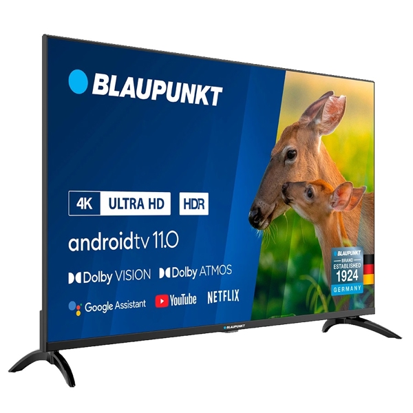 ტელევიზორი Blaupunkt 43UBC6000, 43", 4K UHD, Android, HDMI, USB, WIFI, BT, Black