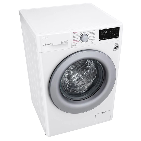 სარეცხი მანქანა LG F4WN309S4E, 9Kg, A, 1400Rpm, Washing Machine, White