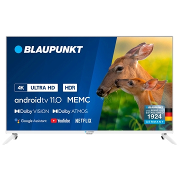 ტელევიზორი Blaupunkt 43UBC6010, 43", 4K UHD, Android, HDMI, USB, WIFI, BT, White