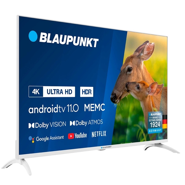 ტელევიზორი Blaupunkt 43UBC6010, 43", 4K UHD, Android, HDMI, USB, WIFI, BT, White