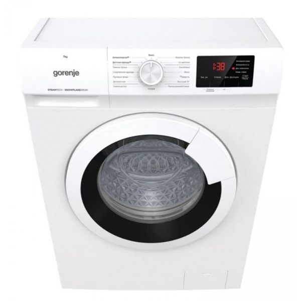 სარეცხი მანქანა Gorenje WHE72SFS, 7Kg, A, 1200Rpm, 76Db, Washing Machine, White