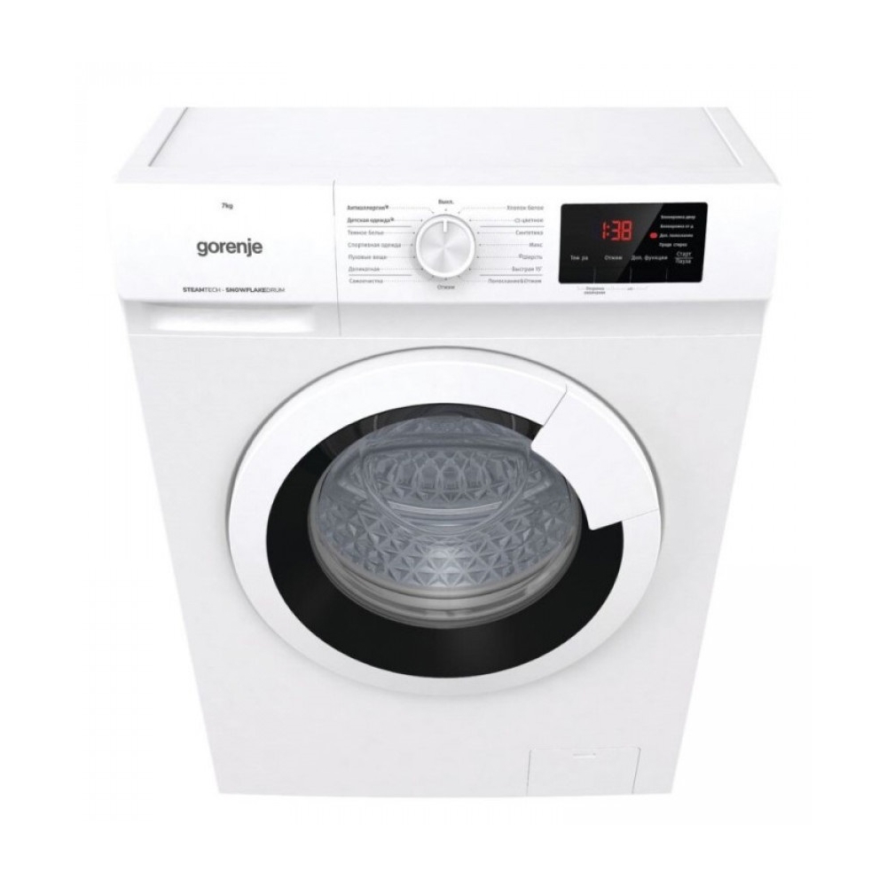სარეცხი მანქანა Gorenje WHE72SFS, 7Kg, A, 1200Rpm, 76Db, Washing Machine, White