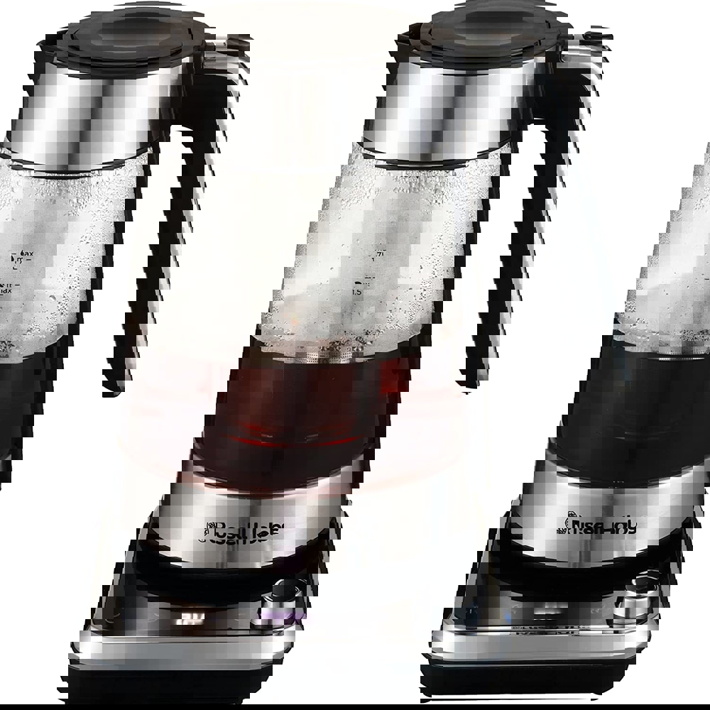 ელექტრო ჩაიდანი Russel Hobbs 26200-70/RH Attentiv, 2400W, 1.7L, Electric Kettle, Black/Silver