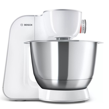 სამზარეულოს კომბაინი Bosch MUM58257, 1000W, 3.9L, Food Processor, White/Silver