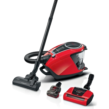 მტვერსასრუტი Bosch BGS7PET, 800W, 3L, Vacuum Cleaner, Red/Black