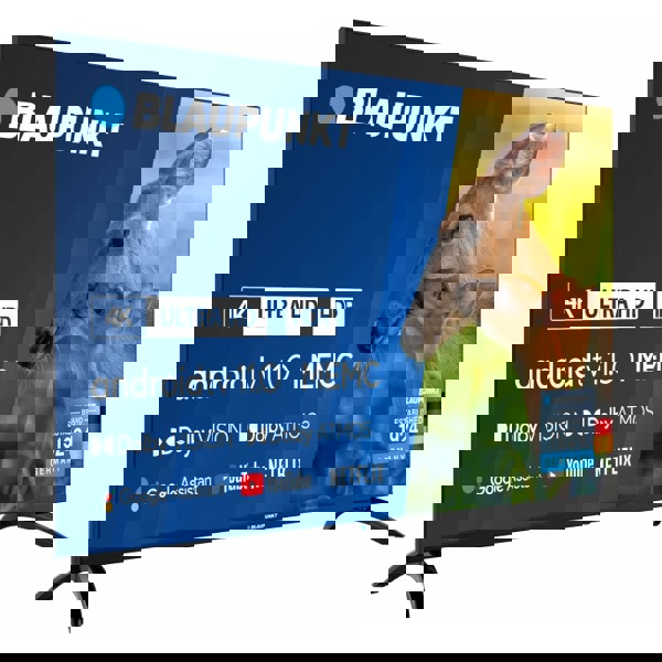 ტელევიზორი Blaupunkt 50UBC6000, 50", 4K UHD, Smart TV, Android, HDMI, USB, LAN, WIFI, BT, Black