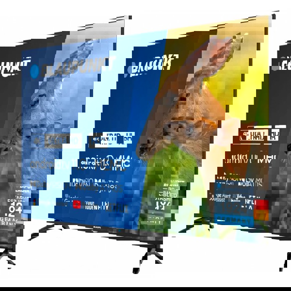 ტელევიზორი Blaupunkt 50UBC6000, 50", 4K UHD, Smart TV, Android, HDMI, USB, LAN, WIFI, BT, Black