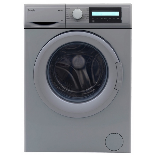 სარეცხი მანქანა Graetz W912FLS, 9Kg, A+++, 1200Rpm, 76Db, Washing Machine, Gray