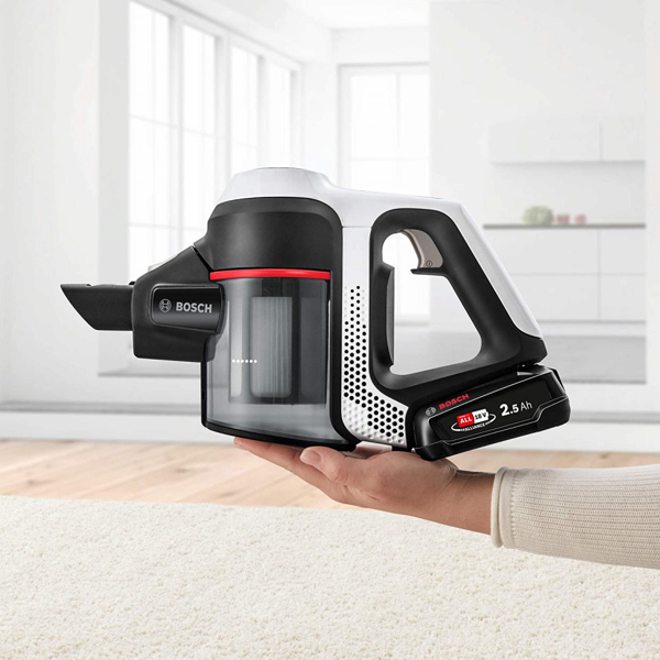 მტვერსასრუტი Bosch BCS61BAT2, 0.3L, Vacuum Cleaner, White/Black