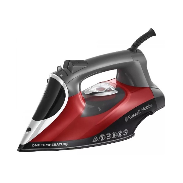 ორთქლის უთო Russell Hobbs 25090-56/RH, 2600W, 350ML, Steam Iron, Black/Red