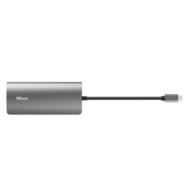 USB-C ჰაბი Trust 23775 Dalyx, 7-in-1 USB-C, Silver