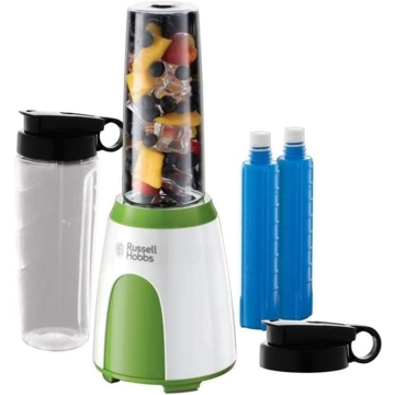 ბლენდერი Russell Hobbs 25160-56/RH,300W, 2x0.6ML, Blender, White/Green