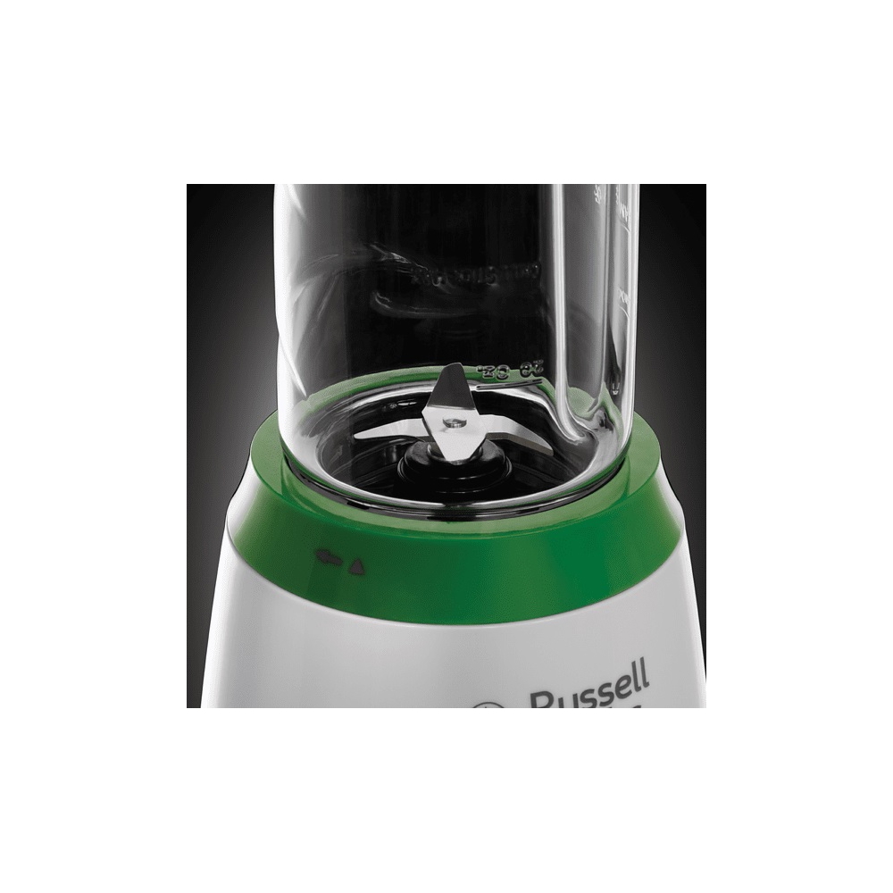 ბლენდერი Russell Hobbs 25160-56/RH,300W, 2x0.6ML, Blender, White/Green