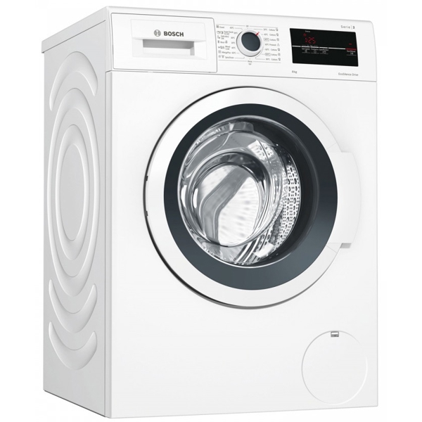 სარეცხი მაქნანა Bosch WAJ20180ME, 8Kg, A+++, 1000Rpm, 52Db, Washing Machine, White